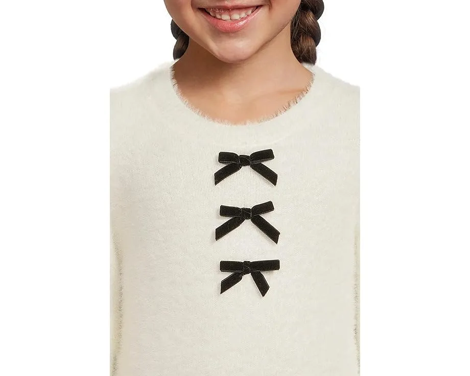 Детский свитер Janie and Jack Fuzzy Mini Bow с бантом и длинными рукавами