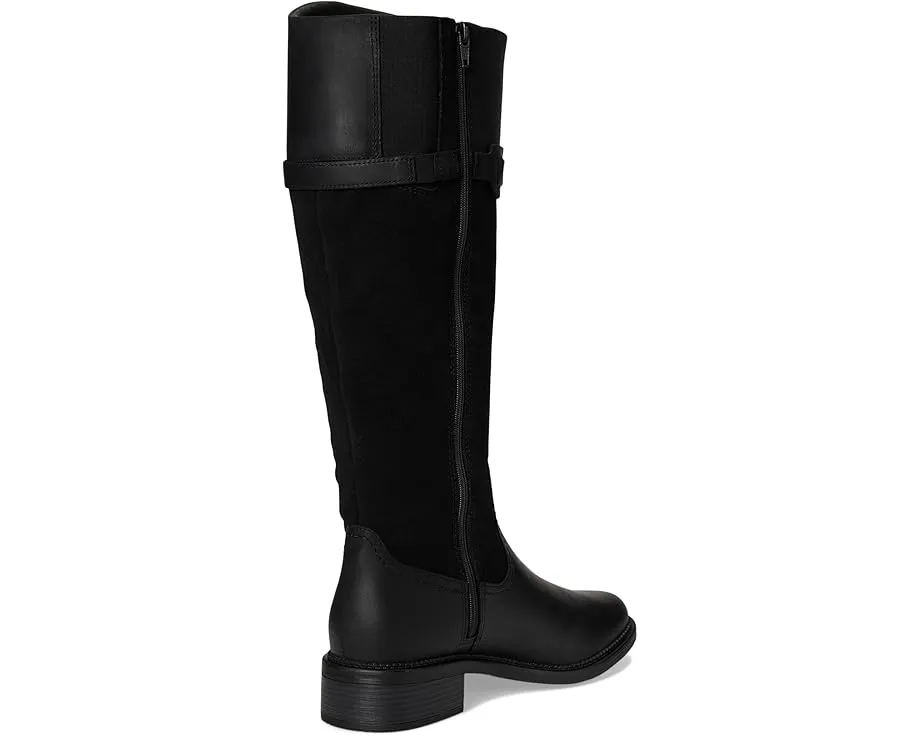 Ботинки до колена Clarks Maye Carly с молнией сбоку и деталью на пряжке
