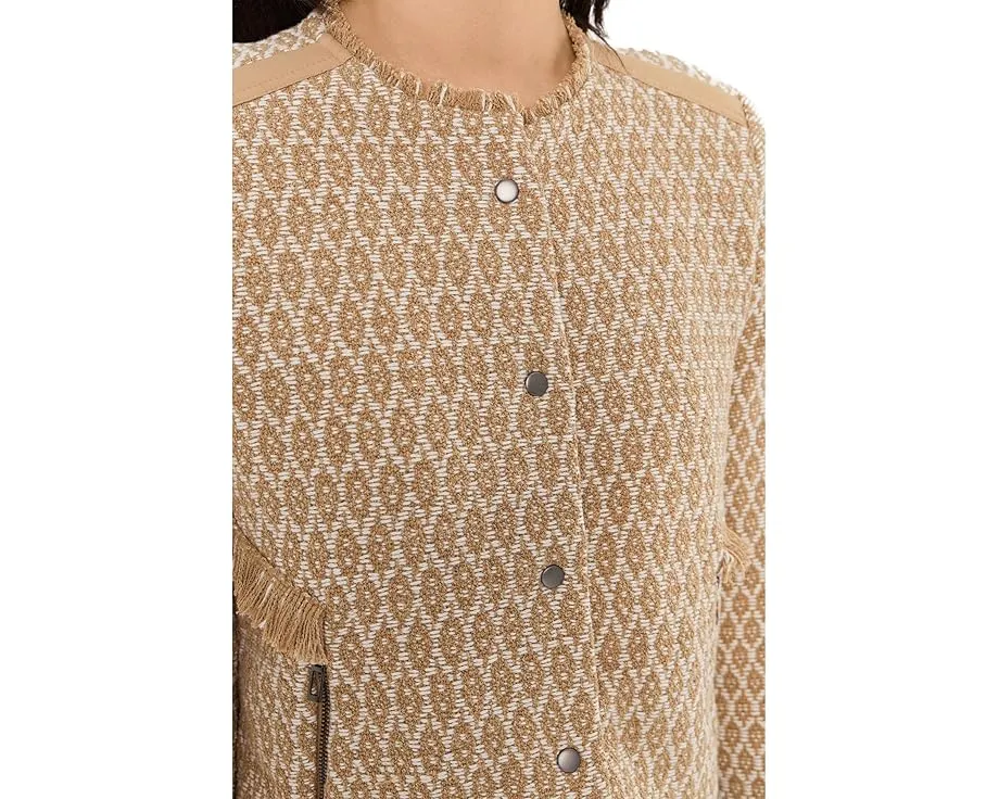 Жакет Brocade Fringe Knit с жаккардовым узором от NIC+ZOE