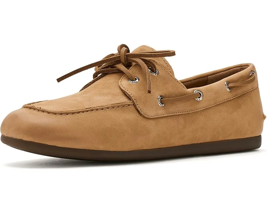 Кроссовки Sperry Slimboat из темно-коричневой кожи с 360° шнуровкой
