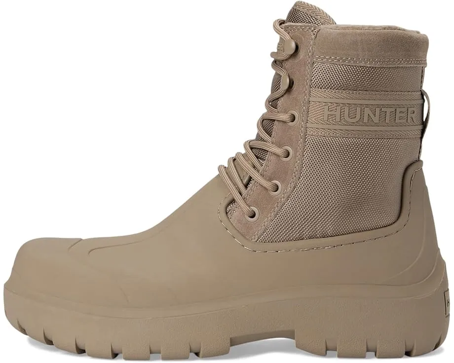 Водонепроницаемые ботинки Hunter London средней высоты на шнуровке