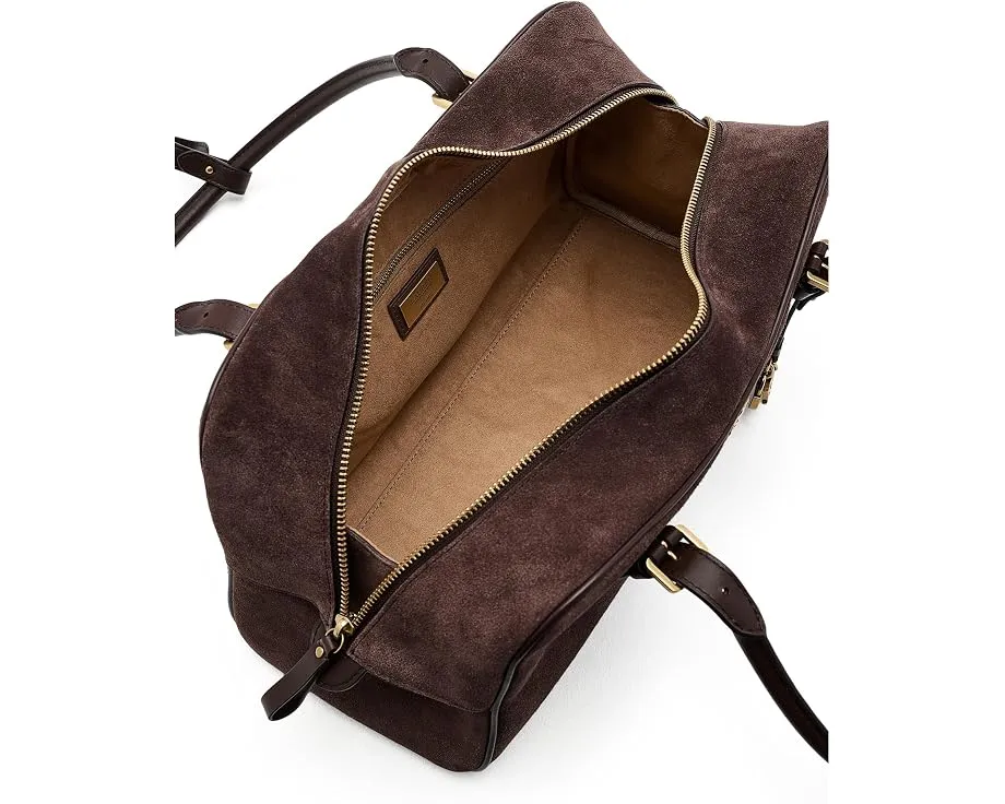 Замшевый сатчел Suede Large Marcy Zip Satchel Lauren Ralph Lauren