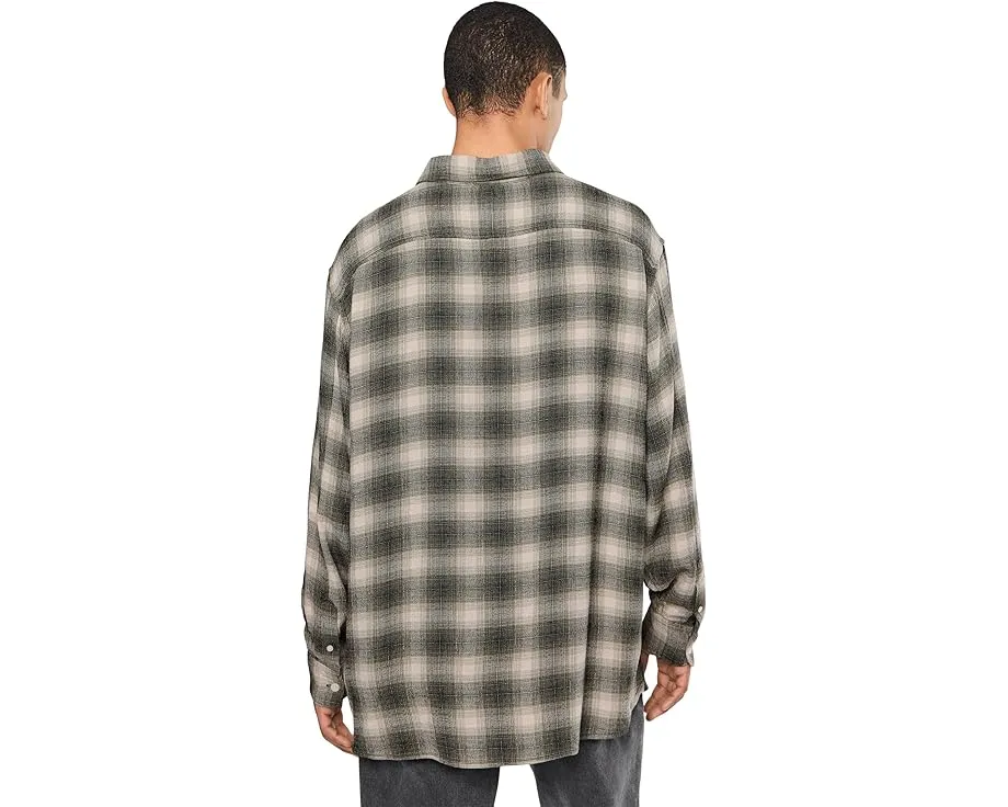 Рубашка AllSaints Lumley в клетку с длинным рукавом