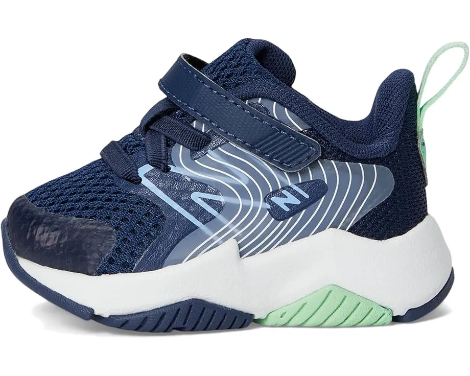 Детские кроссовки New Balance Rave Run v2 с эластичными шнурками и верхней липучкой для малышей