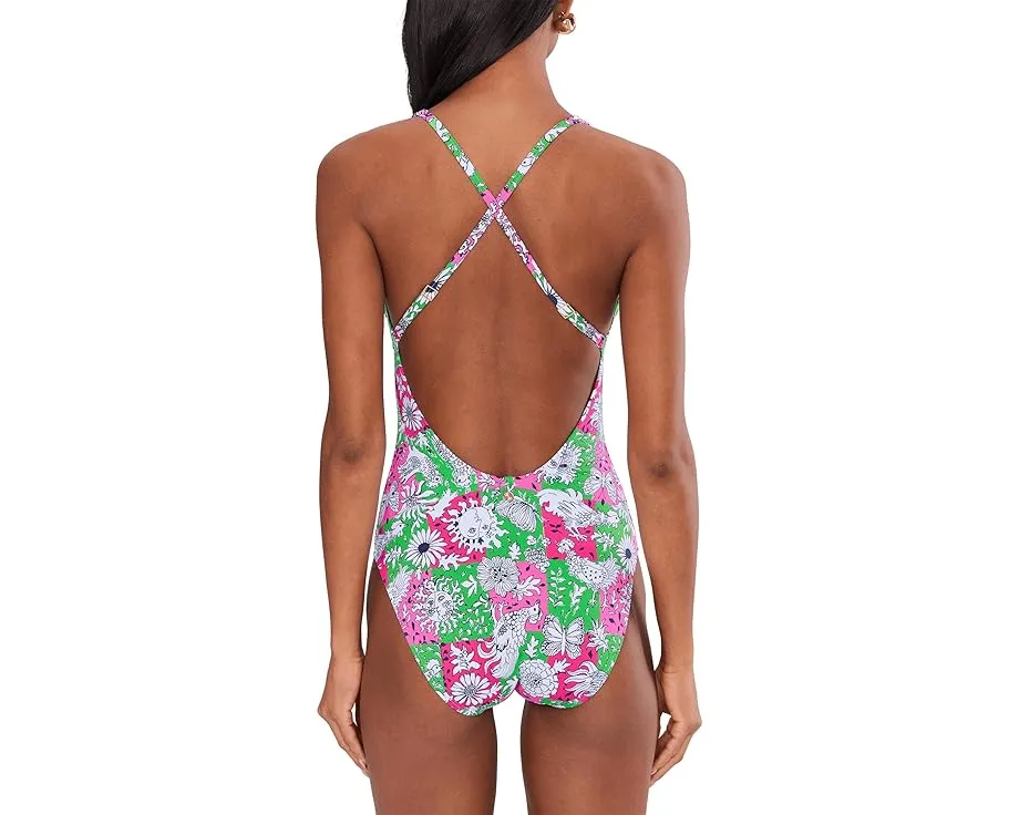 Купальник цельный Lilly Pulitzer Ester с декольте и съемными чашками