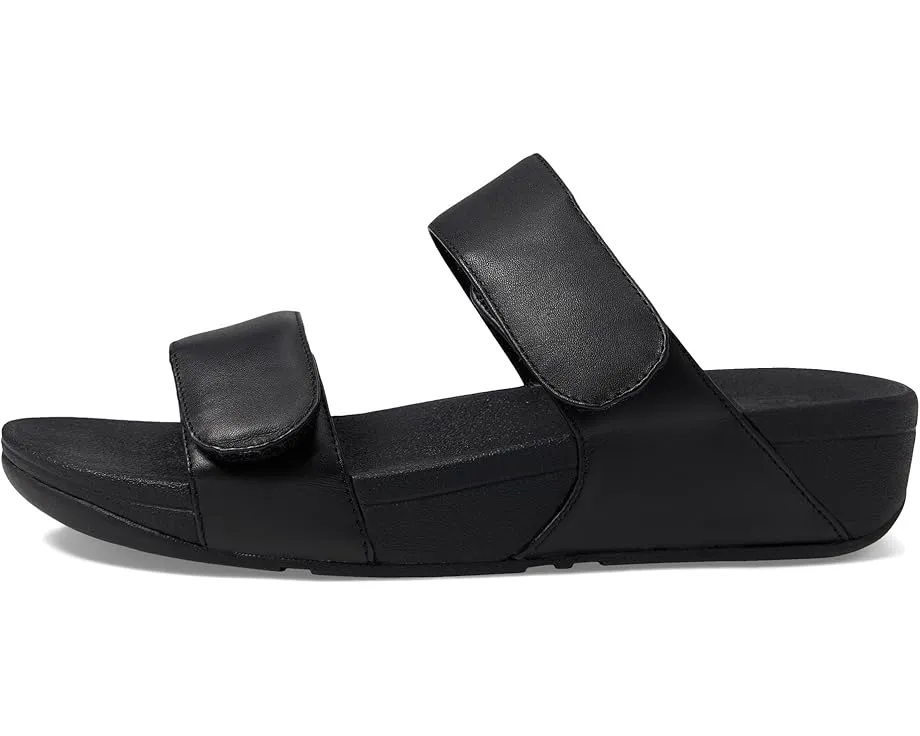 Сланцы FitFlop Lulu Adjustable Leather Slides с ремешком на липучке