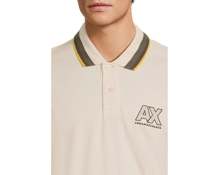 Polo Armani Exchange с контрастным воротником