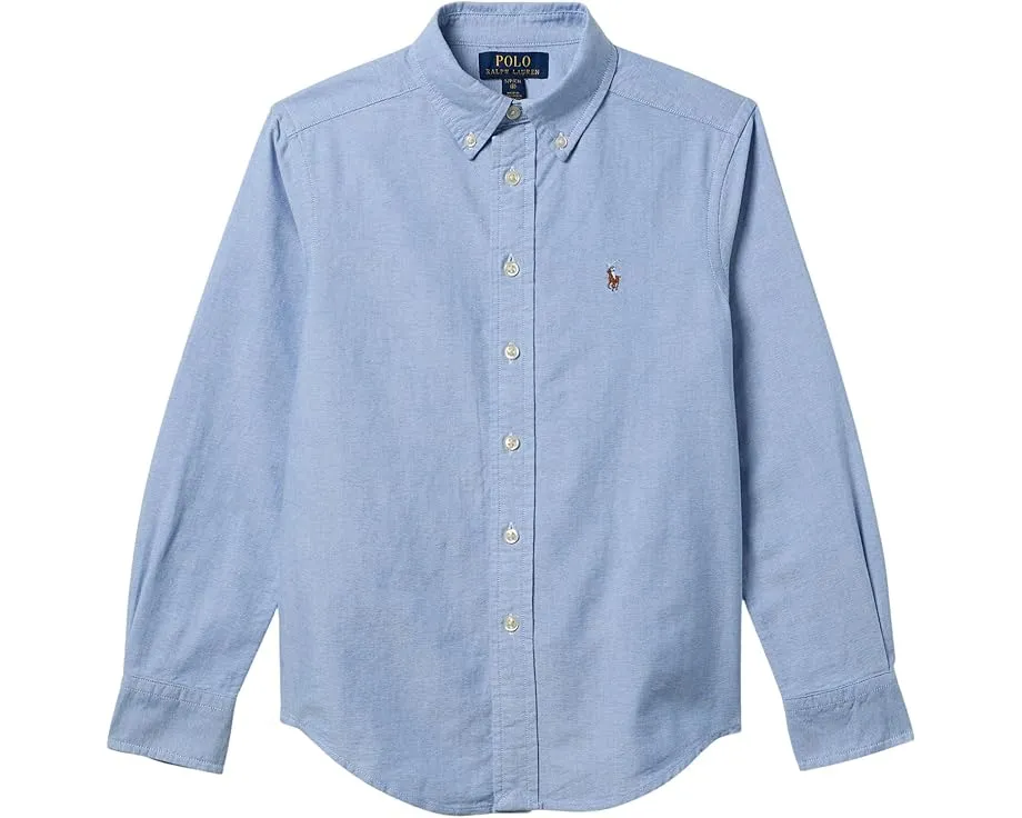 Детская рубашка Polo Ralph Lauren Kids Cotton Oxford Sport с вышитым пони