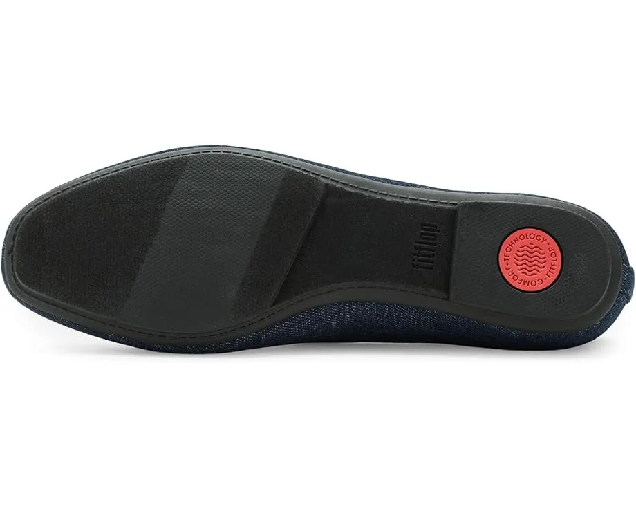 Туфли FitFlop Delicato Mary Jane из денима на клиновидном каблуке