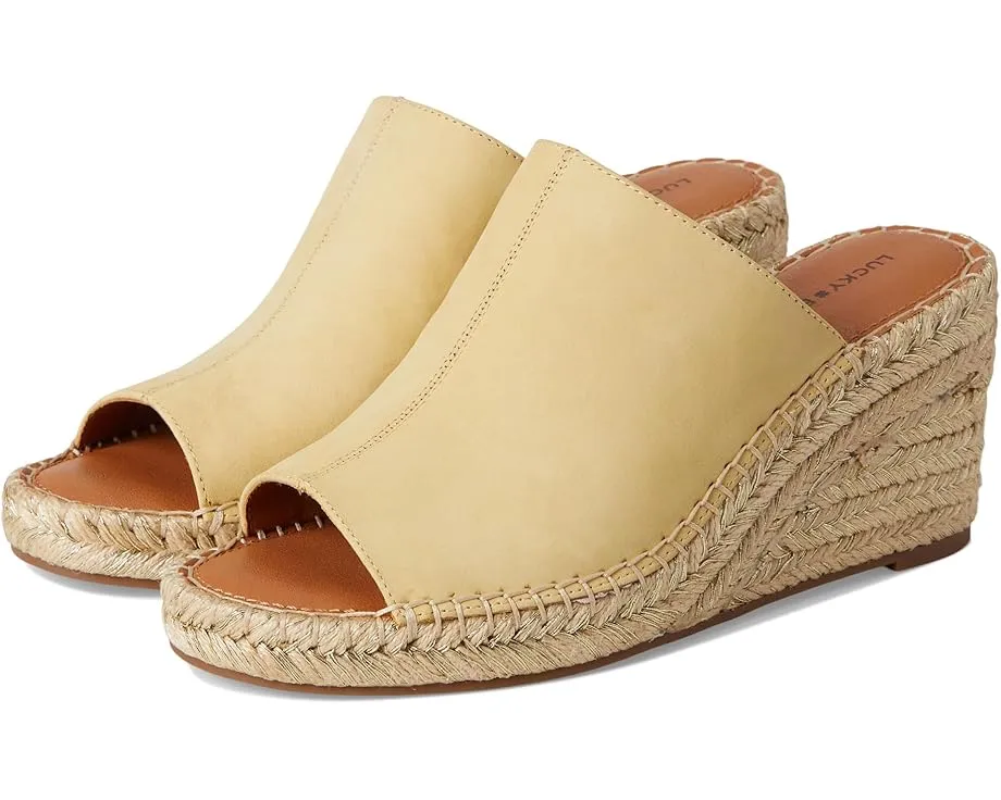 Сандалии Lucky Brand Cabriah на танкетке эспадрильи с открытой пяткой