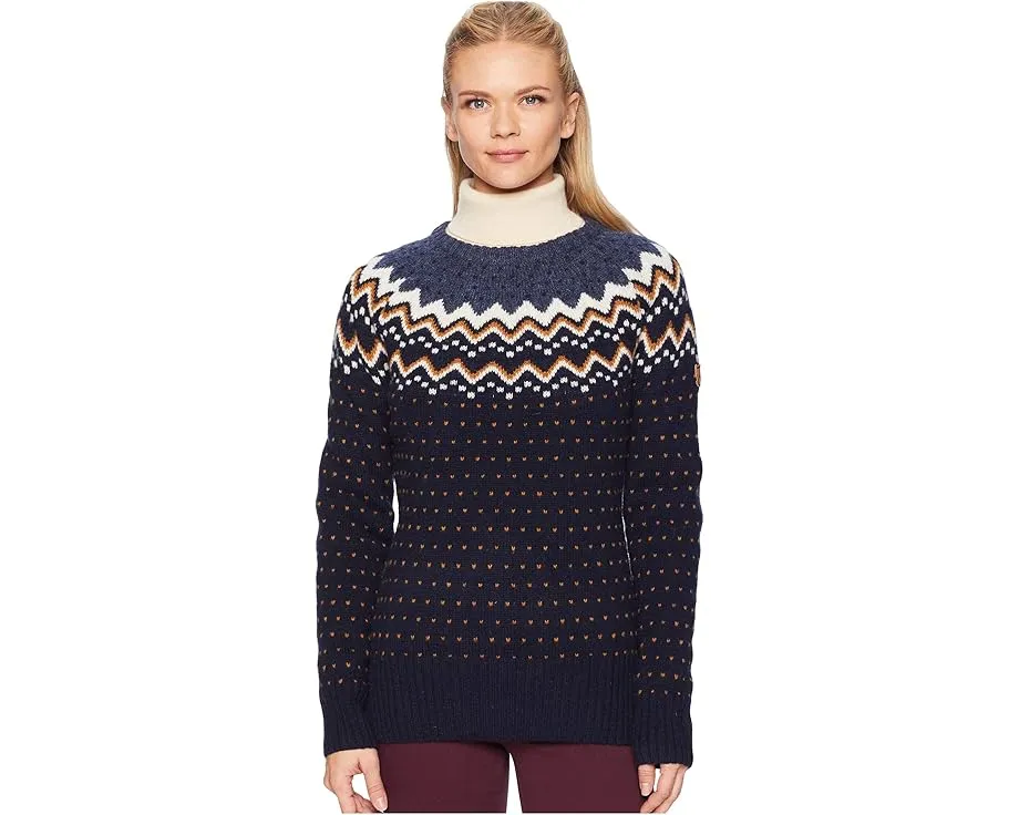 Свитер Fjällräven Övik Knit с круглым вырезом из шерсти