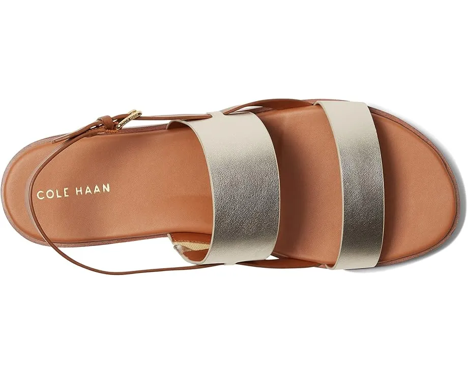 Cole Haan Плоские сандалии Flynn из кожи с регулируемой пряжкой