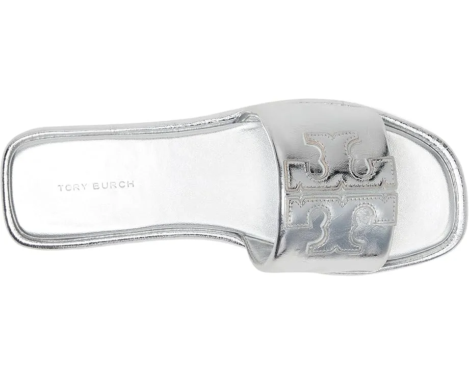 Сланцы Tory Burch Slide с логотипом Double T и открытым мысом