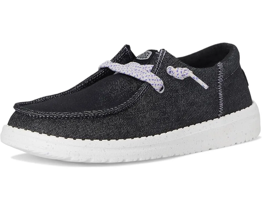 Детские слипоны Hey Dude Kids Wendy Funk Friendship Lace с эластичными шнурками