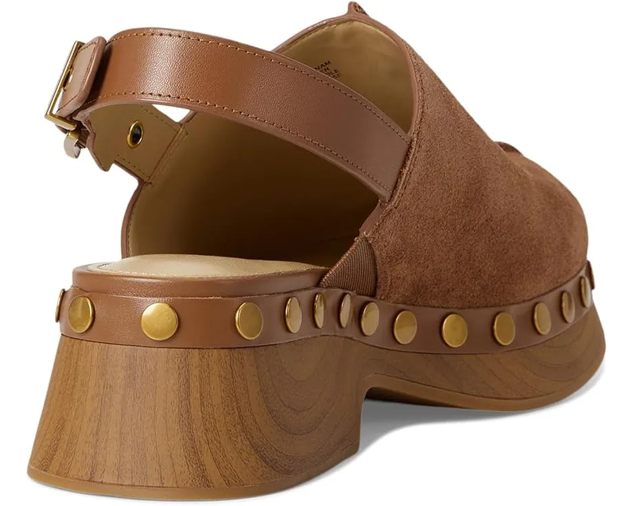 Сабо Esra Clog на деревянной платформе