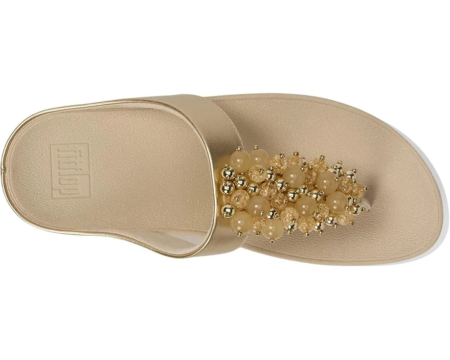 Сандалии FitFlop Fino с декоративными бусинами и удобной стелькой