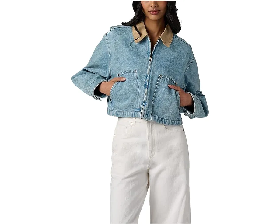 Короткая джинсовая куртка Blank NYC Coffee Run в синем цвете