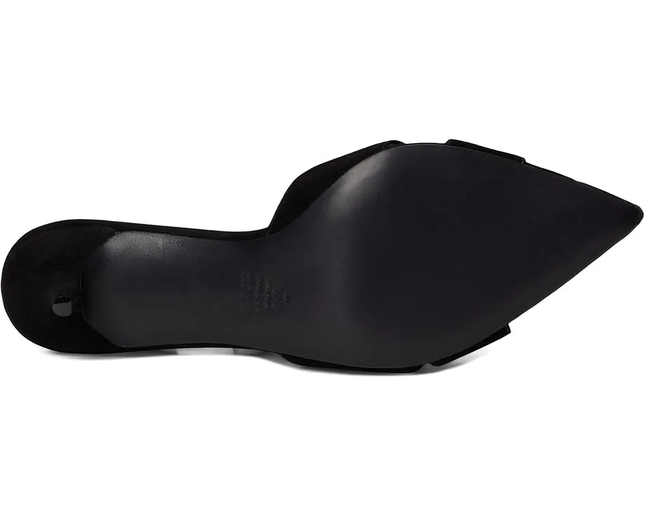 Туфли-мюли Schutz Hilda Leaf из замши на шпильке с перекрещивающимися ремешками