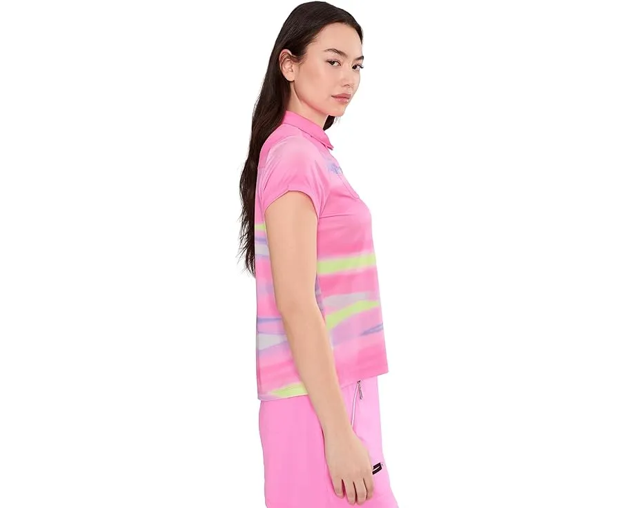 Топ Jamie Sadock с каплевидным рукавом и V-образным вырезом Painted Sunset