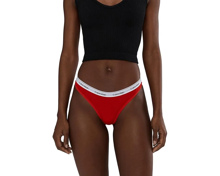 Calvin Klein Стринги Modern Logo 3 шт из мягкого хлопка
