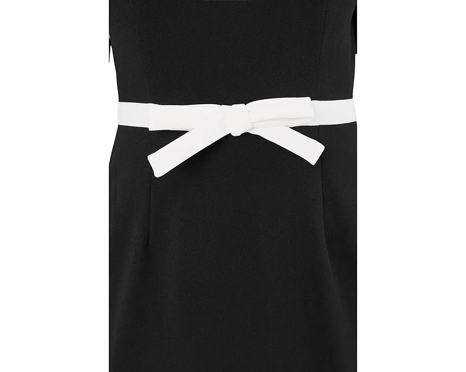 Приталенное платье Contrast Bow с бантом от Adrianna Papell