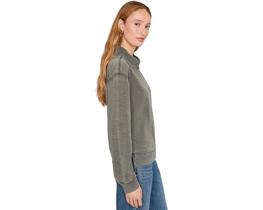 Свитшот с длинным рукавом и драпированным воротником-водолазкой Mod-o-doc