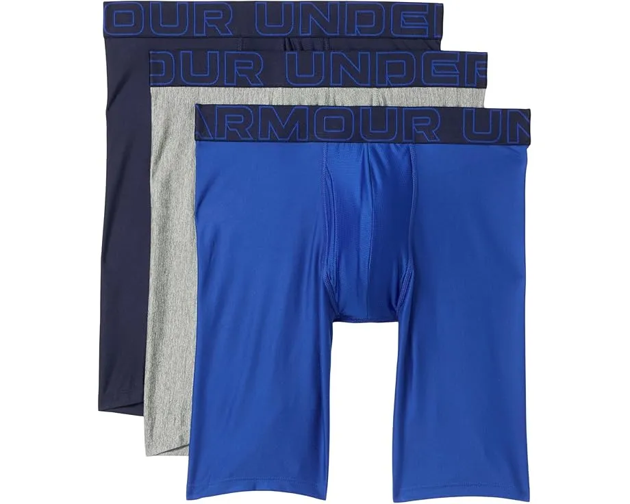 Набор из 3 боксеров Under Armour Performance Tech Solid длиной 9 дюймов (22.86 см) с технологией отвода влаги