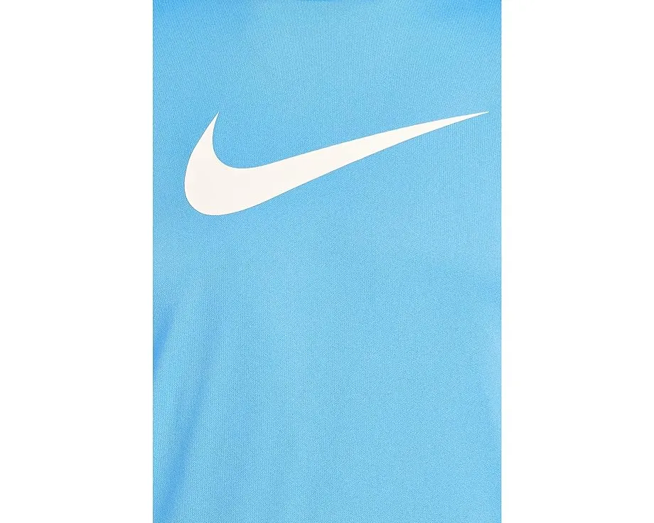 Комплект Nike Kids с длинным рукавом Hydroguard и шортами Volley 5 дюймов (12.7 см) с принтом кроссовок