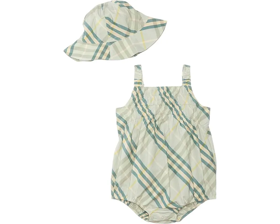 Burberry Kids комплект Raye Check для младенцев из вельвета с ведеркой