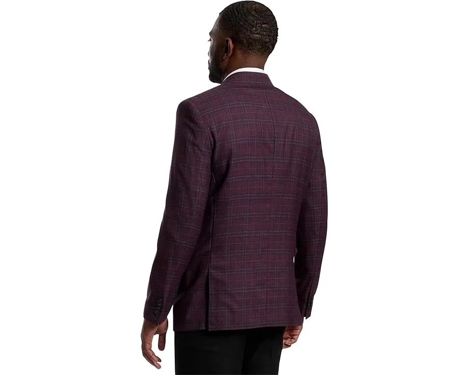 Классический пиджак Johnston & Murphy в клетку Windowpane