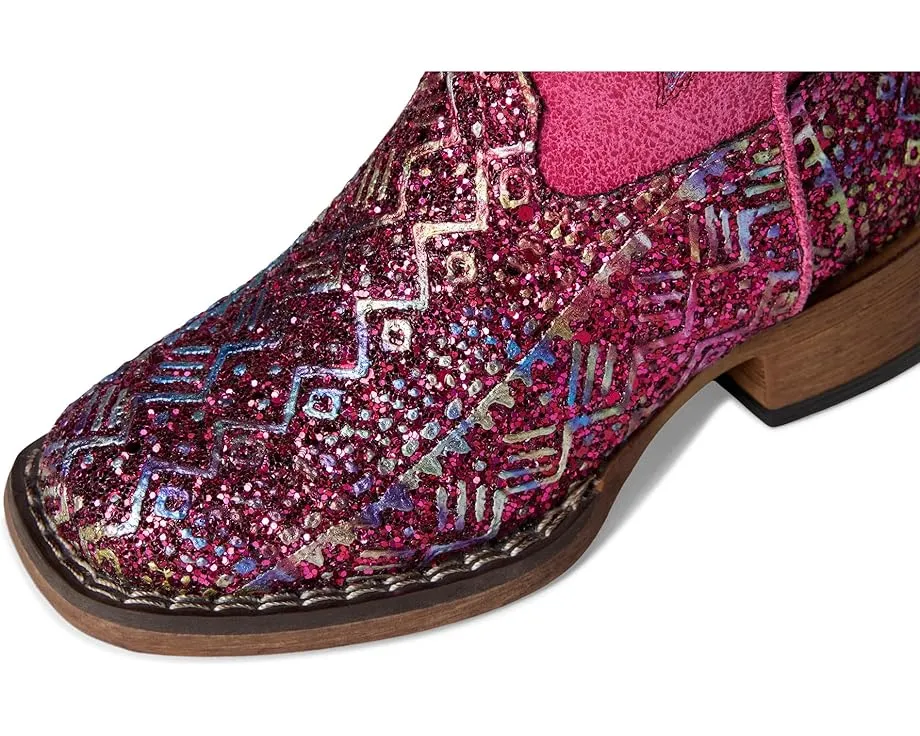 Блестящие сапоги Glitter Aztec II с квадратным носком и подошвой из ТПУ