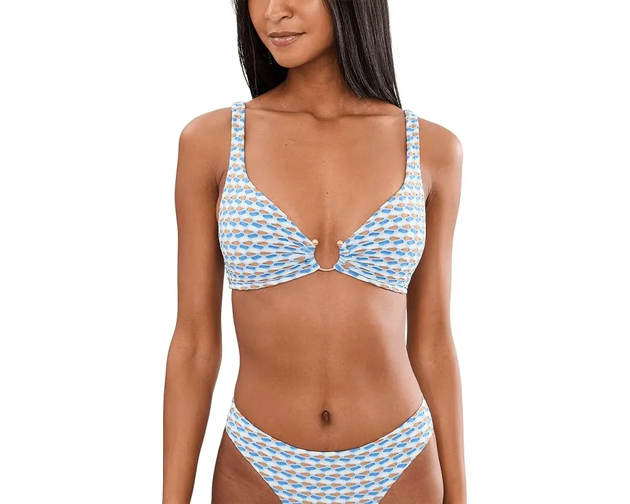 Топ Seafolly Mala Ring Front с кольцом спереди и регулируемыми бретелями