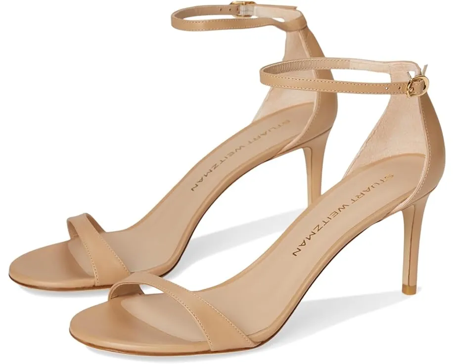 Босоножки Nudist II Sandal 75 на шпильке с глянцевым верхом Stuart Weitzman