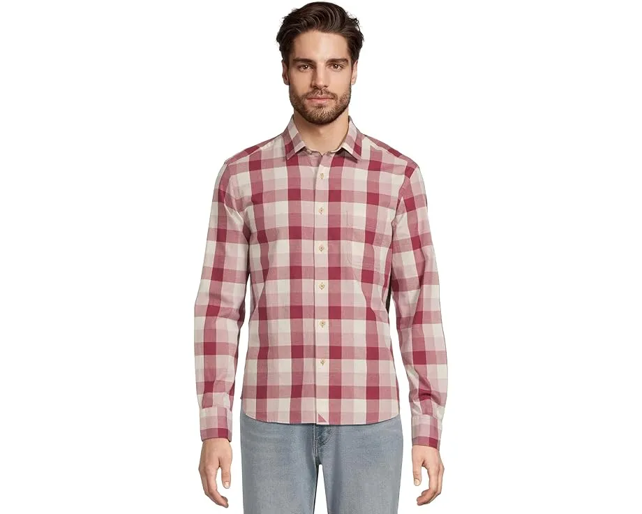 Фланелевая рубашка UNTUCKit Greenwald с длинным рукавом и клетчатым узором
