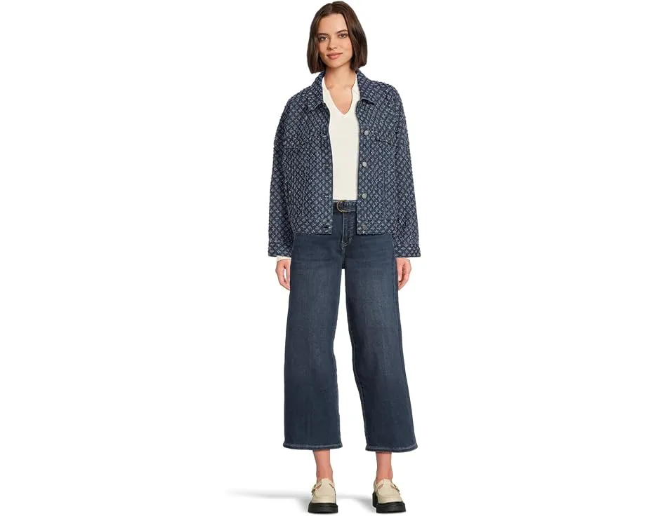 Джинсы Liverpool Los Angeles Mid-rise Belted Crop Wide Leg с ремнем