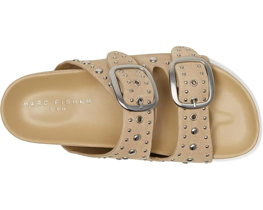 Сандалии Marc Fisher LTD Sayge из замши с двумя ремешками и круглым носком