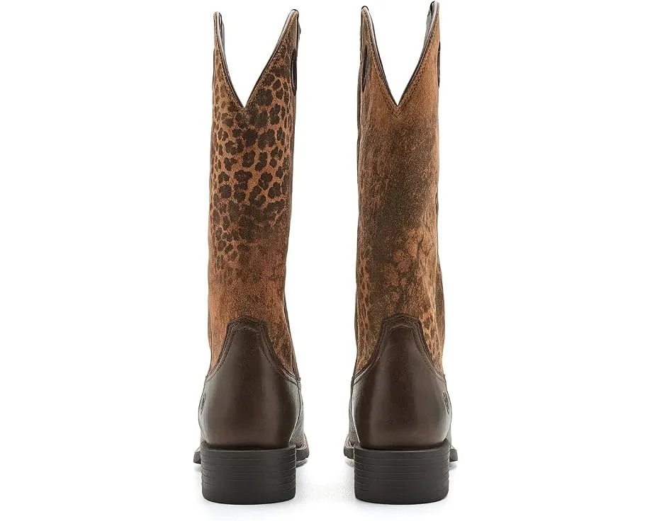Ковбойские сапоги Ariat Round Up Ryder из натуральной кожи с узором