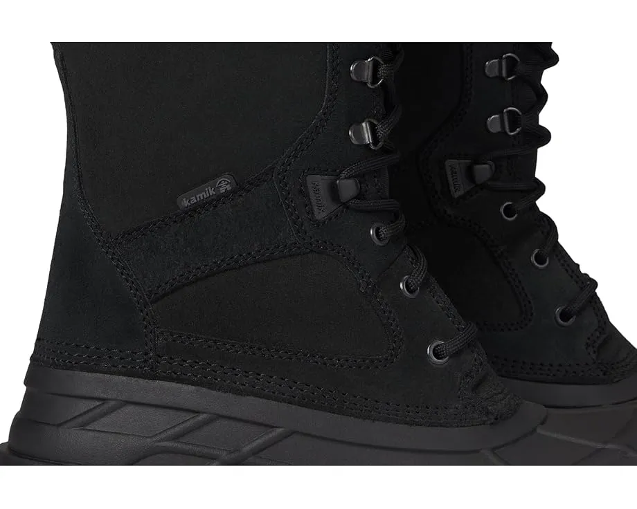 Кожаные ботинки Kamik Nation Plus со шнуровкой и текстильной подкладкой