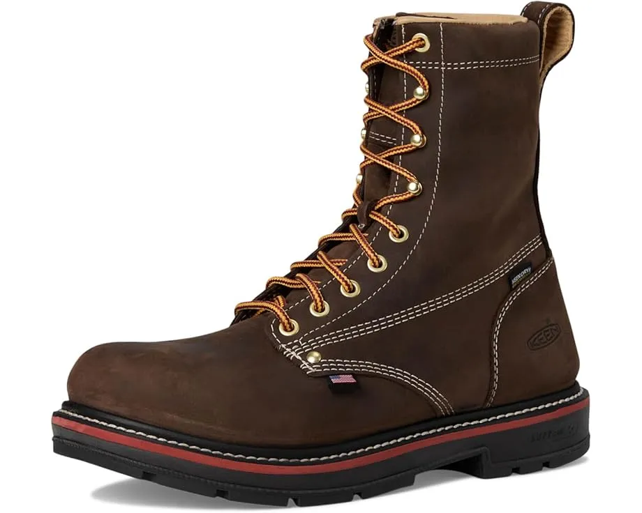 Водонепроницаемые рабочие ботинки KEEN Utility Liberty 8 дюймов с углеродным мыском и каблуком 90°