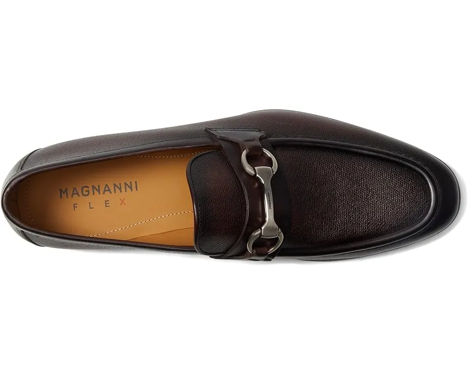 Magnanni Darien лоферы из текстурированной кожи с металлической деталью