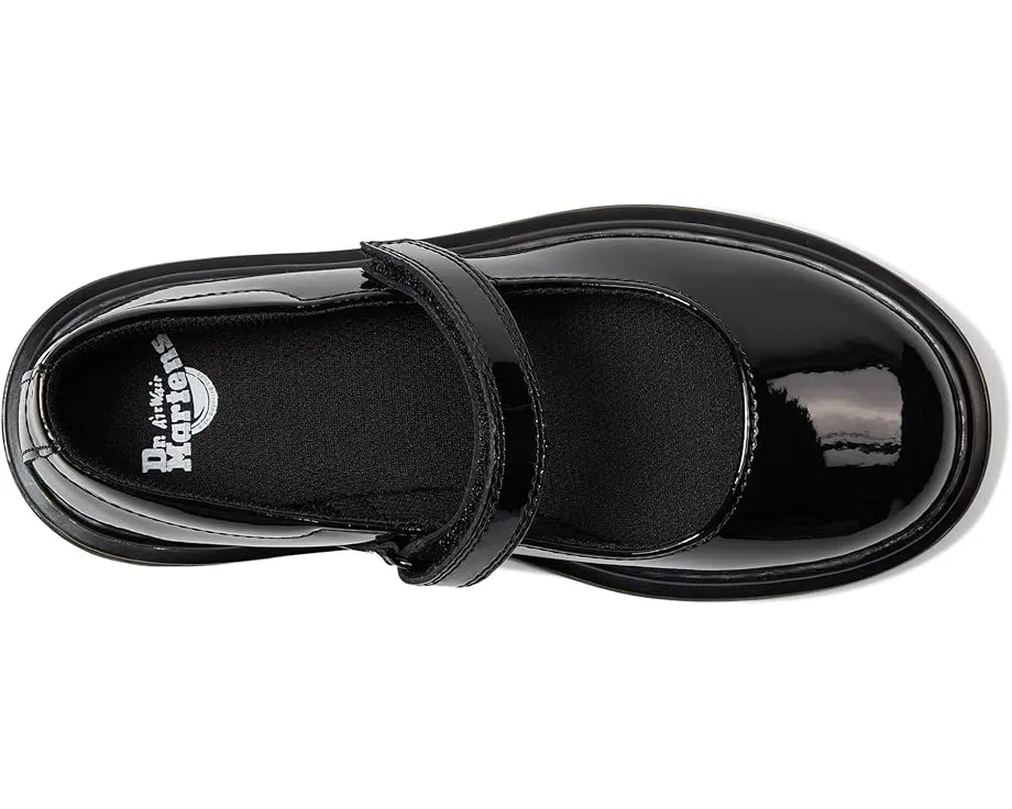 Детские балетки Maccy от Dr. Martens с ремешком на липучке