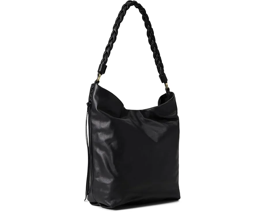 Сумка хобо Lindley с плетеным ремнем и кожаными кистями