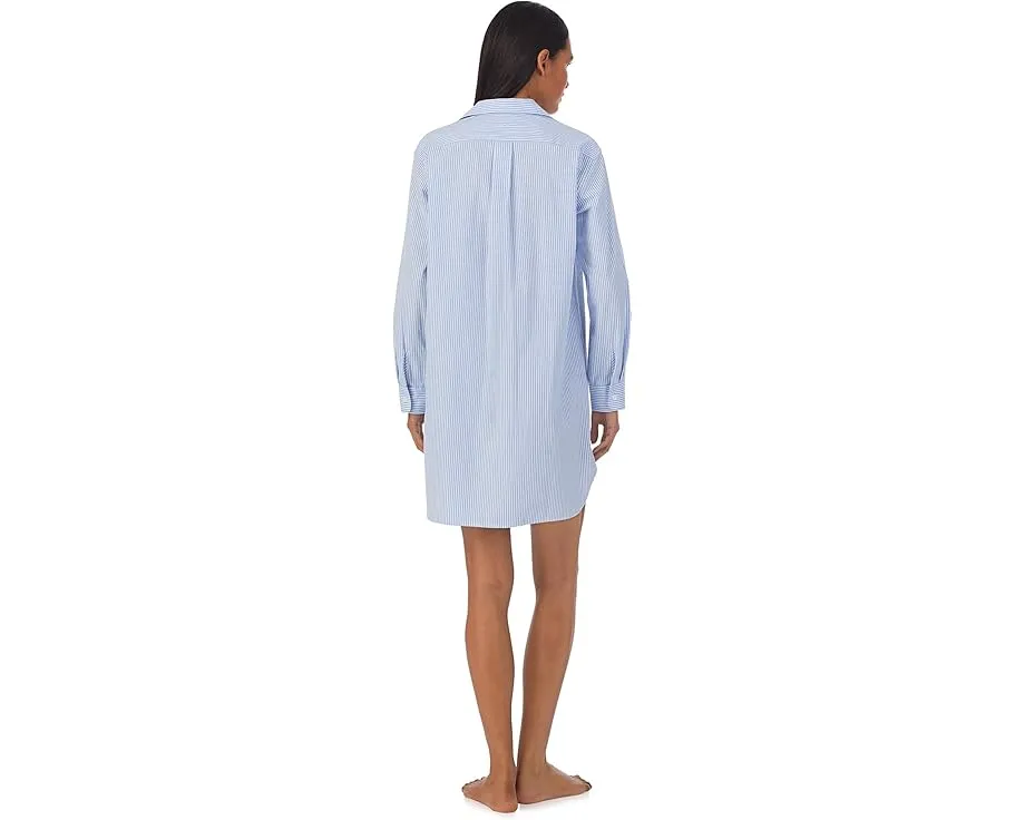 Ночная сорочка Long Sleeve Roll Tab His Shirt с цветочным принтом Lauren Ralph Lauren