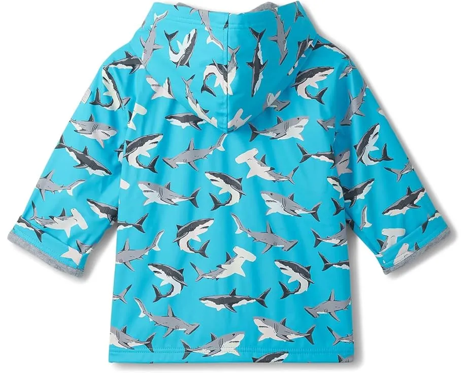 Дождевик Hatley Kids Shark Party с цветным принтом на молнии