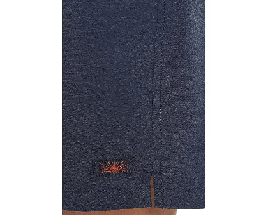 Faherty All Day Boardshorts шорты с полоской синего ночного цвета