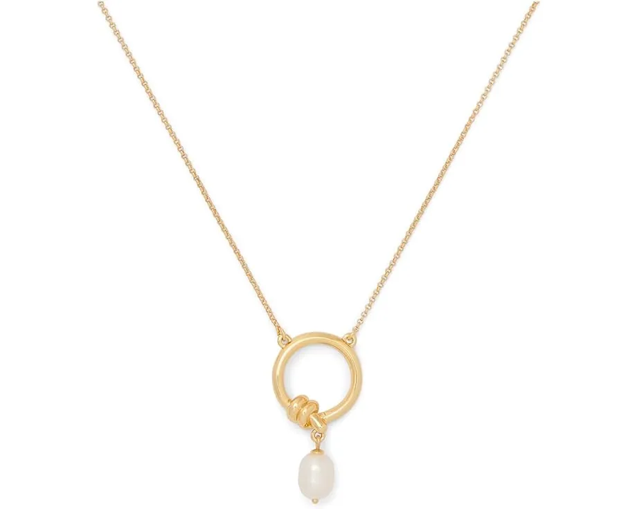 Массивный кулон Ropes & Knots с жемчугом и цирконием Kate Spade New York