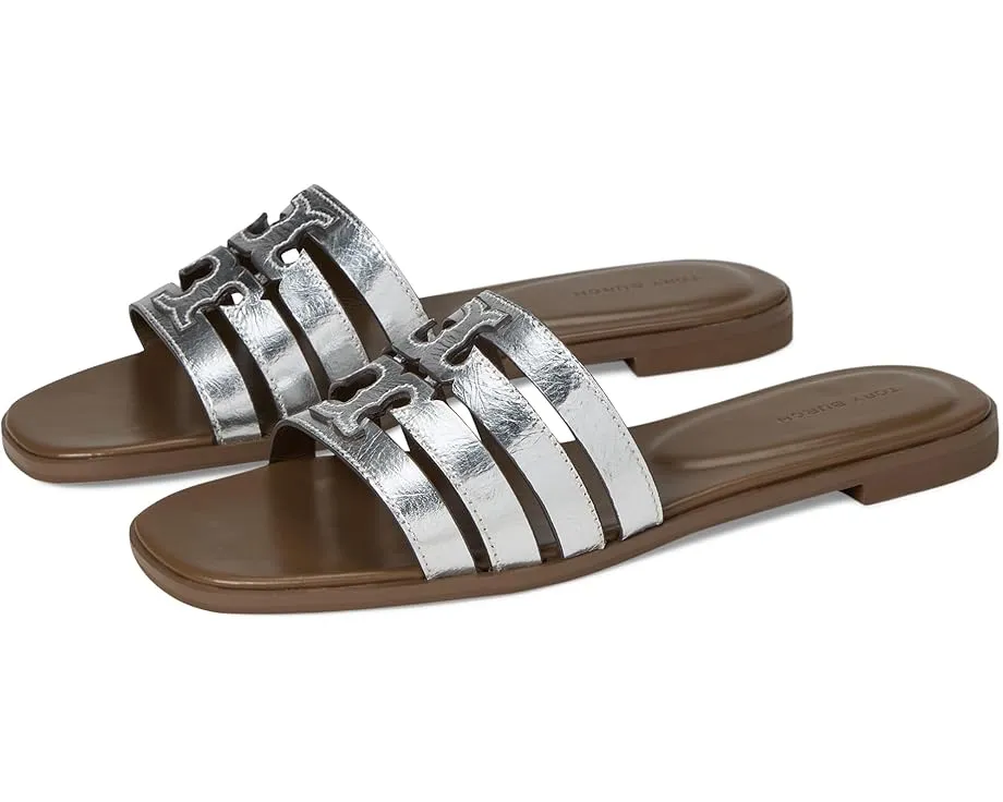 Сандалии Tory Burch Ines Cage с открытым носком и двойным логотипом
