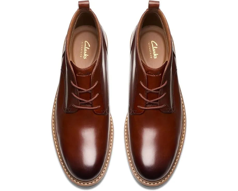 Ботинки Clarks Aldwin Chukka из кожи Mid Tan Leather