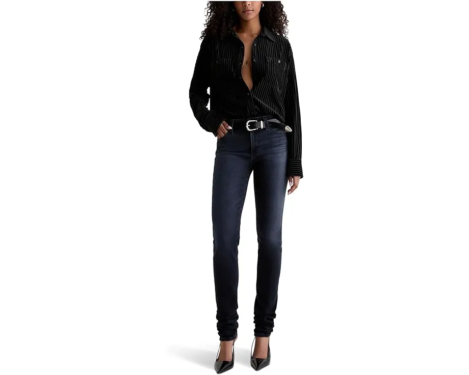 Джинсы AG Jeans Viola Mid Rise Skinny зауженные облегающие