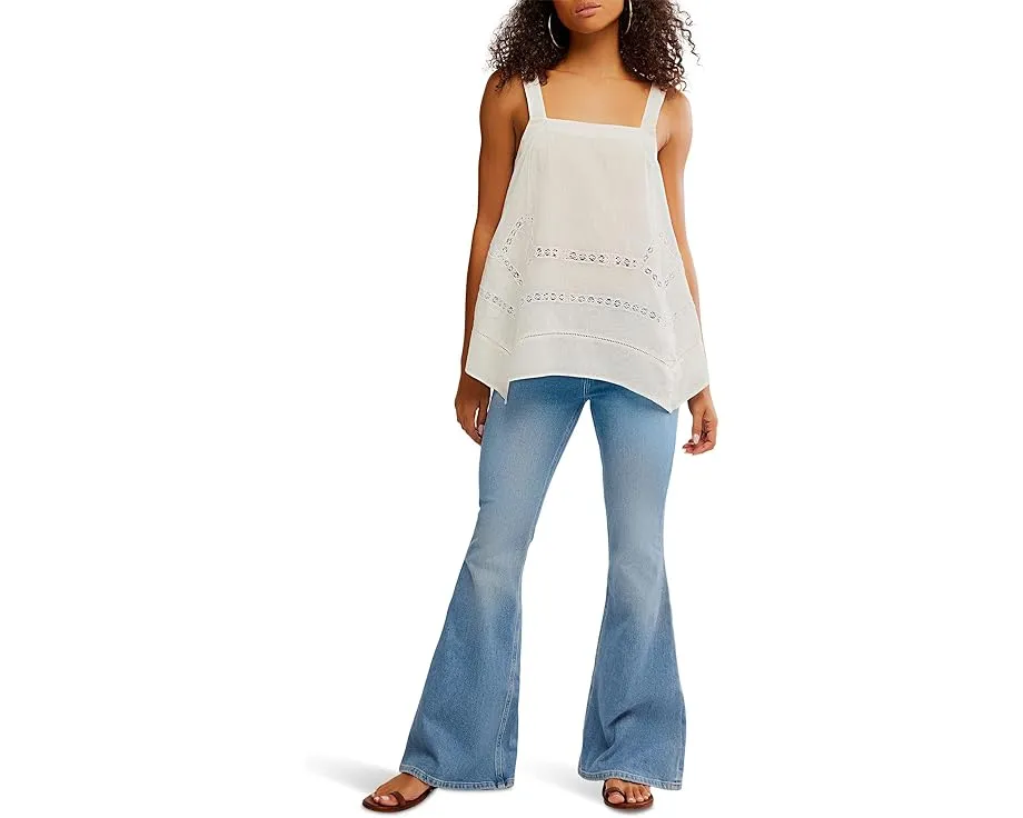 Топ-туника Free People Charlotte с открытой спиной и кружевом